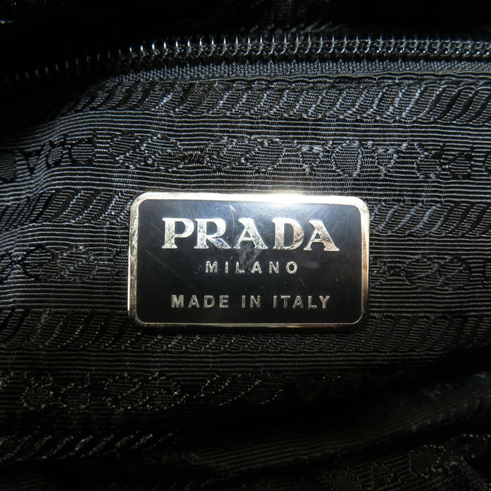 Prada Logo Plate Tote Bag Lambskin - Picture 6 of 11